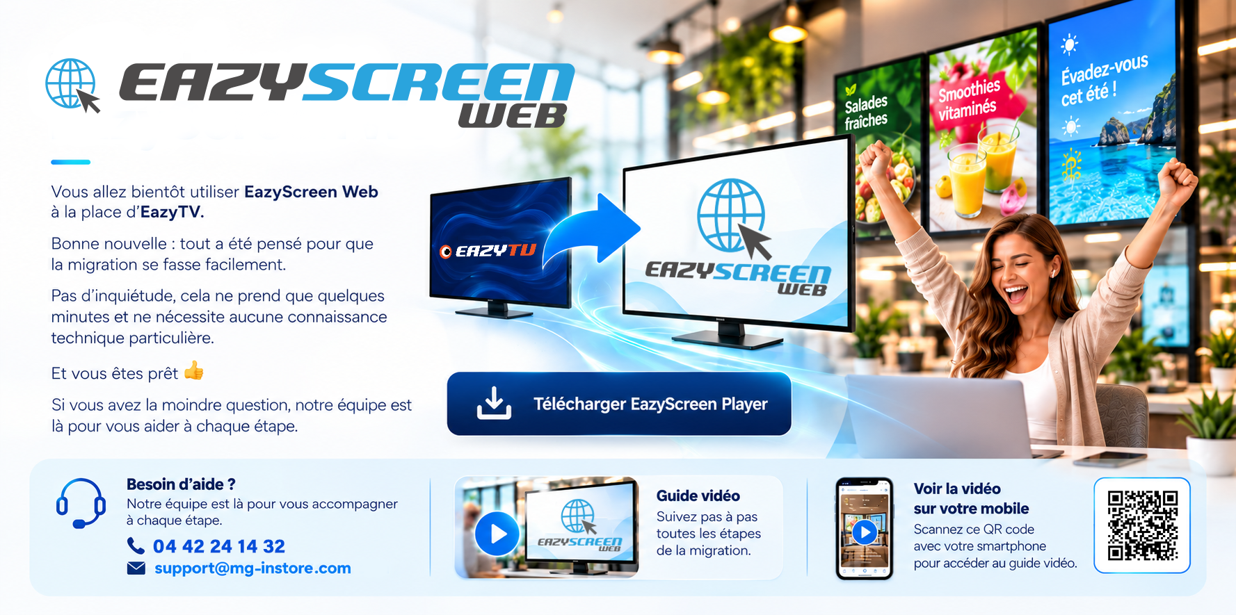 Migration EazyTV vers EazyScreen Web