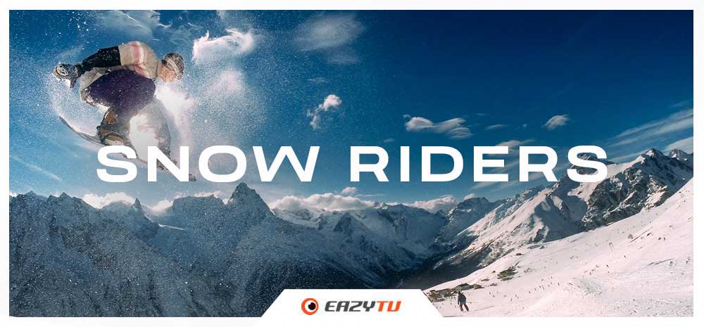 EazyTV - chaine sports extrêmes hiver et snowboarding pour salle de fitness, restaurants, lieux publics et entreprises